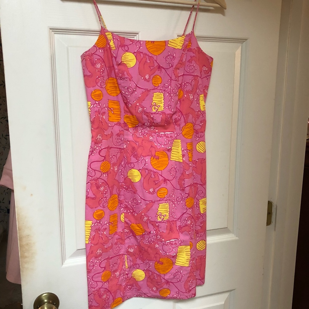 Lilly Pulitzer Strawberry Barrel of Monkeys Dress